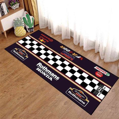 HSS-Tapis de moto, tapis antidérapant pour canapé et table basse de salon, résistant aux taches et facile à nettoyer - 60200cm (surface en polaire douce pour la peau)