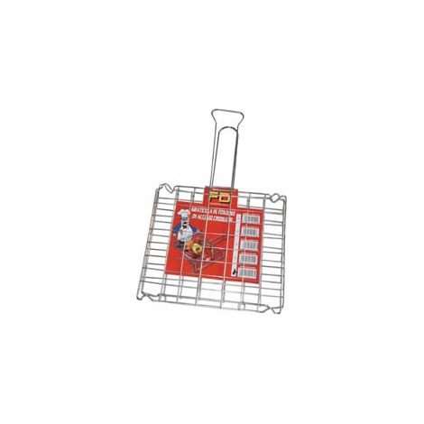 GRIGLIA A RETE DOPPIA BOMBATA SENZA PIEDI  cm.25x30 (13B)