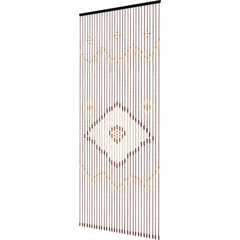 YISSALE – Rideau de porte en bambou Rideau de fils Rideau de perles Rideau de mouches Décor 208cm (1/5)