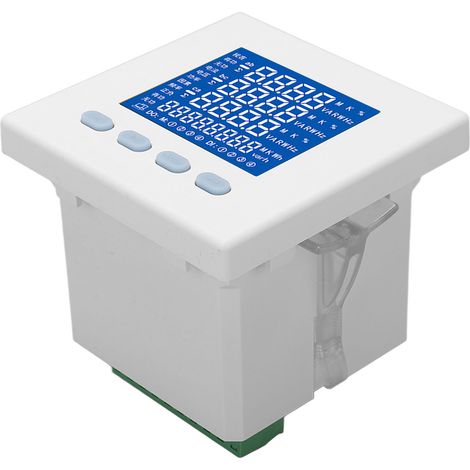 3-Phasen-Strom- und Spannungsmesser, multifunktional, True-RMS-Messung, Amperemeter, Voltmeter, Wechselstrom 220 V (1/5)