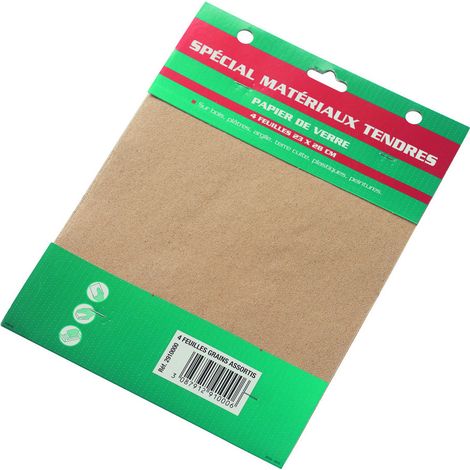 Carta vetrata 4 fogli assortiti - Savy