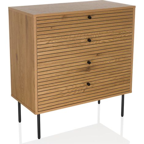 [GEBRAUCHT] B-Ware hjh LIVING Kommode LINNO K Schubladenkommode Sideboard Aufbewahrung modern grau (1/2)
