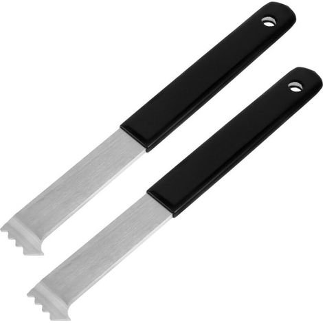 Extracteur De Pavés - Barre De Levier En Métal Galvanisé Avec Dents De Raclage Et Fentes De Préhension - Pour Jardin Pelouse Patio - Lot De 2 (1/5)