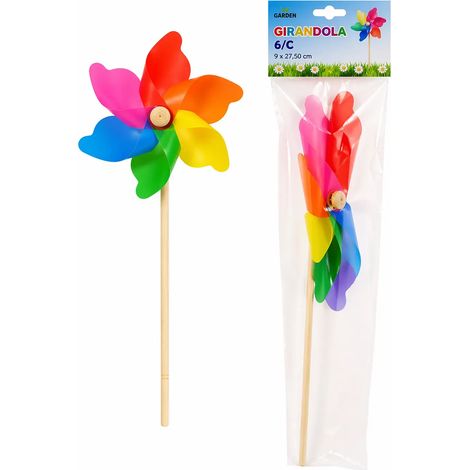 Girandola 9x27,5 cm colori assortiti