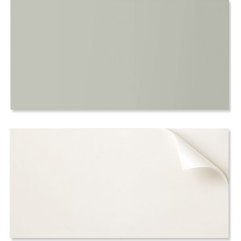 Panel de vinilo autoadhesivo con estampado para sal贸n, 100x50 cm, color gris verdoso.