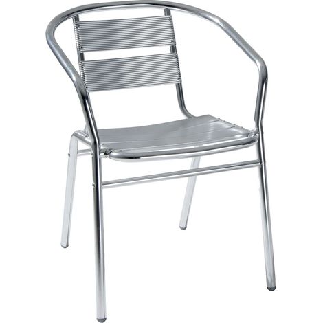 SEDIA IN ALLUMINIO cm 53 x  54 x  h 74  - LIF