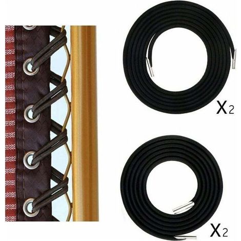 Klappstuhlzubehör, Gummiband, elastische Bindung, Zugkordel-Set, schwarz (1/3)
