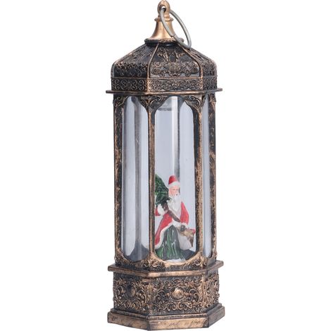 Lanterne LED de Noël scintillante décorative, lumineuse électronique pour maison et fêtes (1/5)