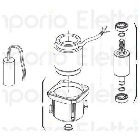 genius pièce détachée xric condensateur. 25mf mka 450v cvr 170mm 6020278 (1/3)