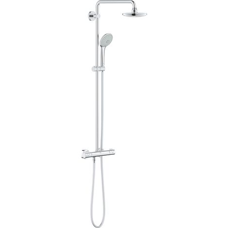 GROHE - Kit Sistema Doccia con Miscelatore Termostatico e Braccio Soffione Orientabile e Manopole Ergonomiche (1/3)