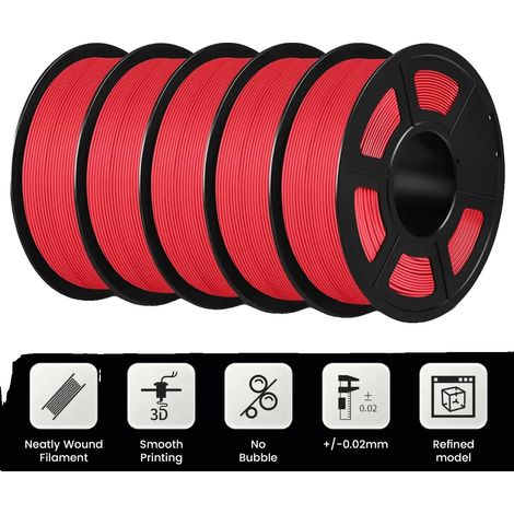 Filamento per stampa 3D, rotolo da 1 kg, alta precisione (1/2)