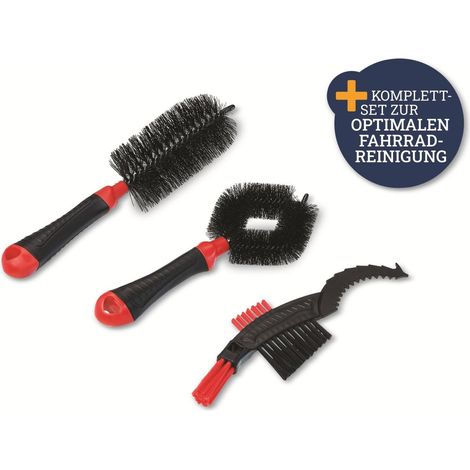 Reinigungsbürsten-Set 3-teilig für Fahrrad-Reinigung (1/2)