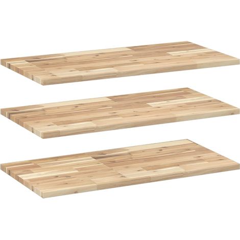 Maison Exclusive - Schweberegale 3 Stk. 60x40x2 cm Massivholz Aka