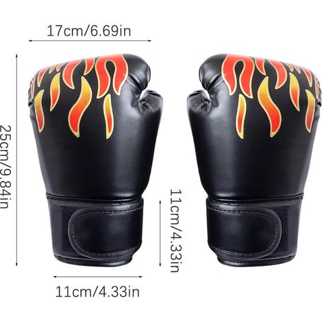 Gant Boxe Enfant, Boxe Enfant, Gants Boxe, Gants de Boxe pour Enfants, Gants de Boxe en PU, Gants dentraînement Primaire, adaptés aux 3-12 Ans, entraînement de Boxe