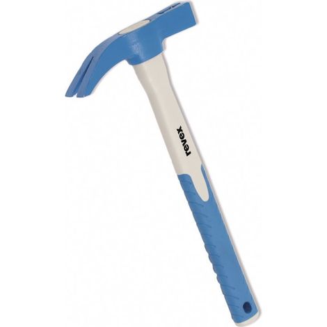 Revex – Marteau de coffreur composite trimatière 0.7 kg – Acier forgé pour enfoncer et extraire clous – Garantie 10 ans – Largeur de tête 20 mm (1/3)