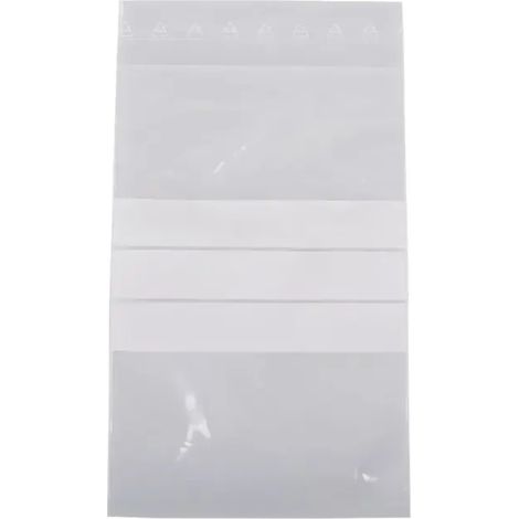 Druckverschlussbeutel 80 x 120 mm (mit Stempelfeld) (50 my)