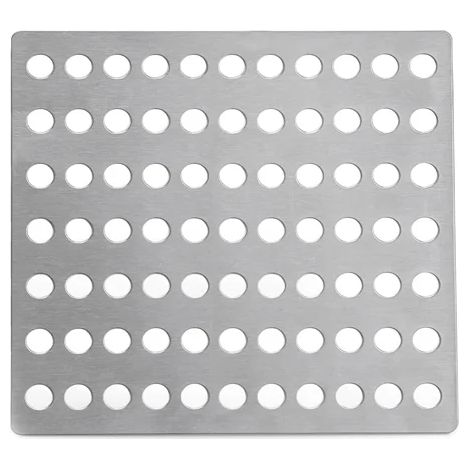 (1Pc-China Mainland)Stainless Steel Drain Covers 15x15cm Square Drain Cover Floor Drains Net Cover Swirl Drain Covers Outdoor Drain Protection Tool (1/4)