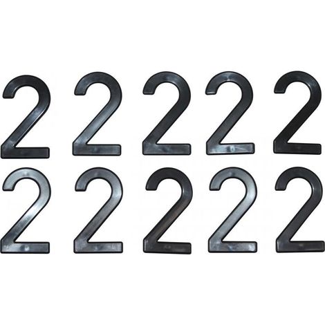 ziffer 2 für nummernschild tiflex h45mm neu für motorrad
