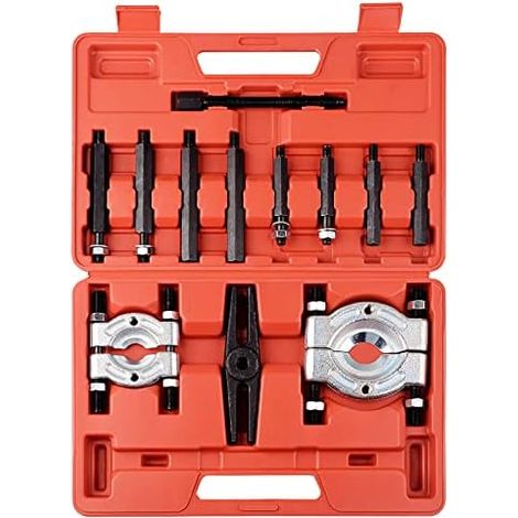 Extractor de rodamientos, 12 piezas, separador de rodamientos, extractor de engranajes, extractor de volante, juego de 5 toneladas (2" y 3") (1/4)