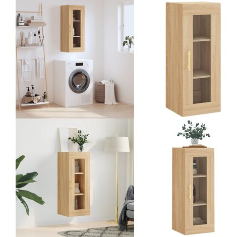 Wandschrank Sonoma-Eiche 34,5x34x90 cm - Wandschrank - Wandschränke - Home & Living (1/5)