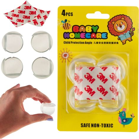LL15 Eckenschutz 4-teilig für Kindertische, Eckenschützer aus Silikon