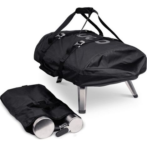 Housse de transport pour four à pizza 100% imperméable – Bord élastiqué et sangles réglables – Compatible Ooni Fyra 12