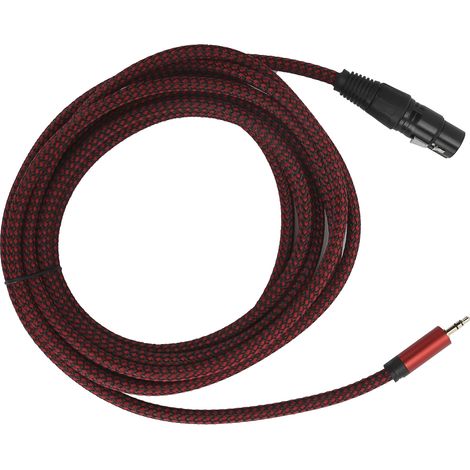 Câble de connexion microphone JORINDO XLR vers jack 3,5 mm (XLR femelle vers jack 3,5 mm) - Câble de signal symétrique JD6031 - 4 m (1/5)