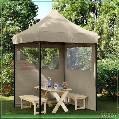 Tente de réception pliable - FAFEISY - Pop-up - 2 parois latérales (fenêtres) - Tissu Oxford PVC - Cadre métal peint (1/5)