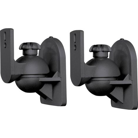 Support mural pour haut-parleur SpeaKa Professional SP-5369944 inclinable, mobile noir 1 paire(s)