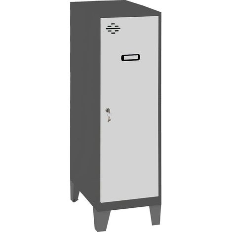 Simonrack Mini Schrank Anthrazit und Weiß 101,5x40x50 cm
