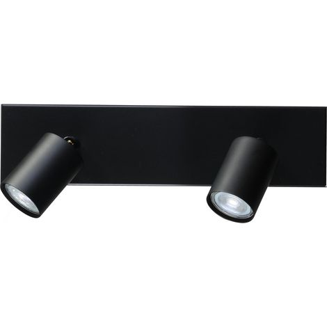 Plafonnier noir Bounce avec 2 points noirs - 5491-05-05-40-2 (1/3)