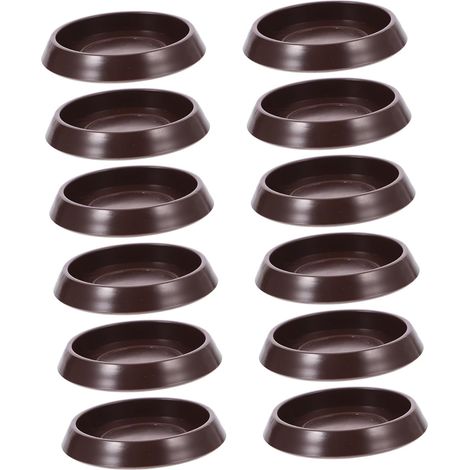 Lot de 12 coupelles antidérapantes pour roulettes de meubles (1/5)