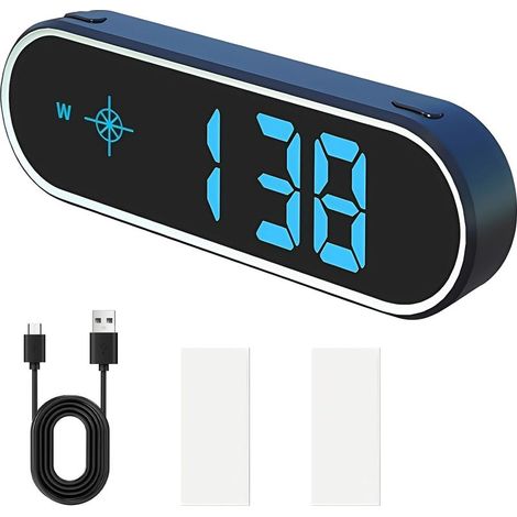 GPS Compteur De Vitesse Numérique: KM/H MPH Compteur De Vitesse Numérique Pour Voiture, Compteur De Vitesse Gps Universel Pour Vélo Moto Camion Voiture Scooter (1/5)