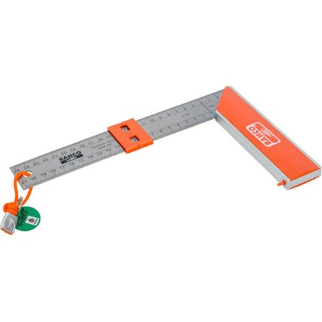 Attrezzo Bahco carpenter's square acciaio inossidabile 26 cm 17 cm