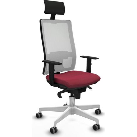 Piqueras y Crespo Horna Silla de oficina granate confortable (1/3)