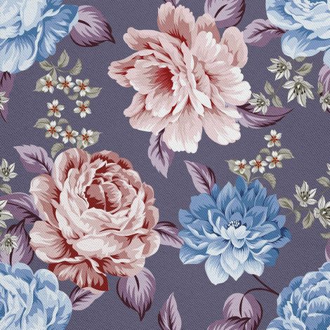 Tela decorativa para exteriores Oxford - Hermoso motivo floral I DX680 (1/5)