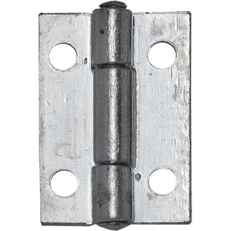 Cerniera Stretta Perno Fisso In Acciaio Zincato Mm. 70X38 - 24 Pz