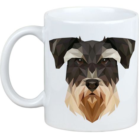Schnauzer, Schnauzer - taza con una foto y la inscripción perro geométrico Art-Dog (1/5)