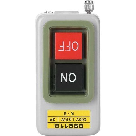 Interruttore a pulsante autobloccante AC 220V/380V BS211B A (1/4)
