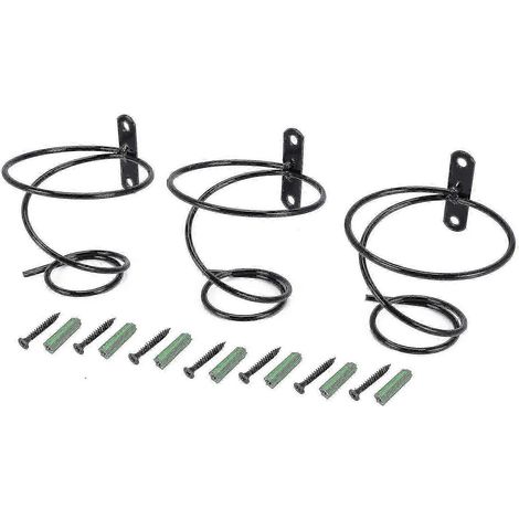 Casier à vin mural moderne, set de 3 - porte-bouteilles métallique pour cuisine (1/5)