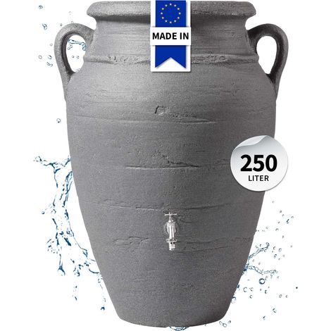 GARANTIA Regentonne ANTIK Amphore 250 Liter dark granite (1/5)