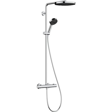 Hansgrohe Ecostat Fine Thermostatic Dual Exposed Mixer Shower & Handset Chrome