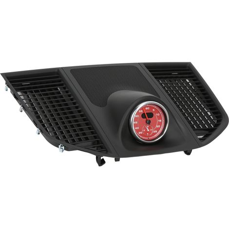 Pannello strumenti della console centrale di colore rosso brillante (con orologio) per i modelli Macan dal 2014 al 2020.