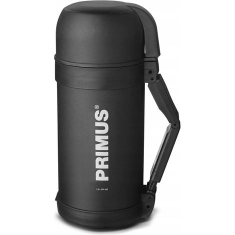 Thermos for soup food vacuum bottle 1,2l - black