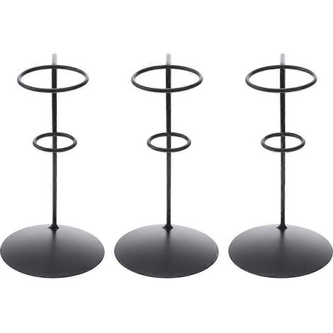 3-teiliger Eiswaffelhalter, Eierwaffelhalter, Eisenwaffelhalter, Eierwaffelhalter, einzelner Eiswaffelhalter-15.8X8.5X8CM-Black (1/4)