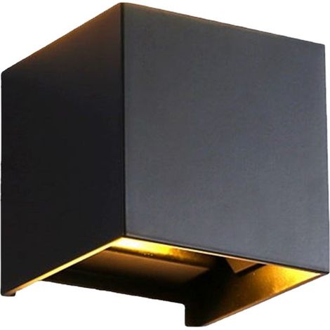 12 W LED-Innenwandleuchte mit verstellbarem Abstrahlwinkel, Außenwandleuchte, warme Wandleuchten, Wandleuchte für Wohnzimmer, Schlafzimmer (schwarz) (1/5)