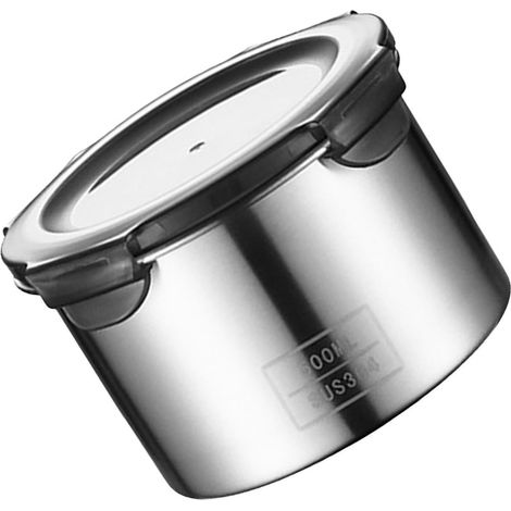 Boîte hermétique en acier inoxydable 304, idéale pour le thé, le café en grains, les bonbons et les épices. (1/5)