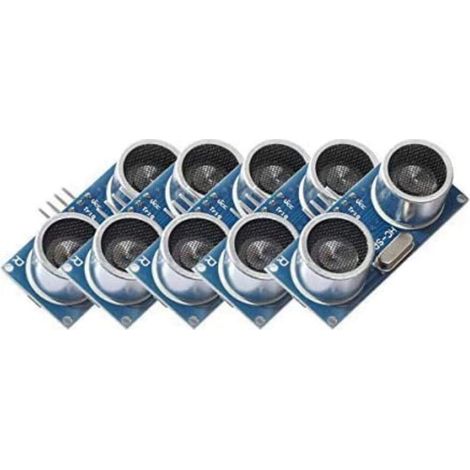 Componentes del sensor ultrasónico HC-SR04, sensor de distancia con módulo transmisor y receptor ultrasónico para Arduino (1/2)