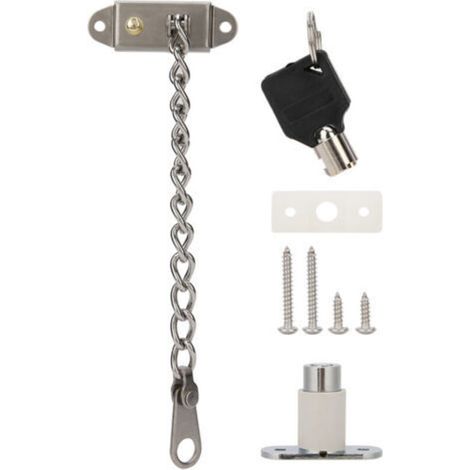 Antivol de Porte en Acier Inoxydable Anti-théâtre pour Porte de sécurité Enfant pour fenêtre en Alliage d'aluminium