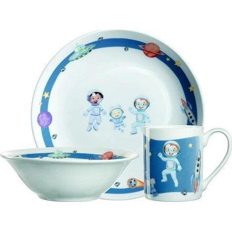 Leonardo Bambini Avventura Set de vajilla colorida para niños
